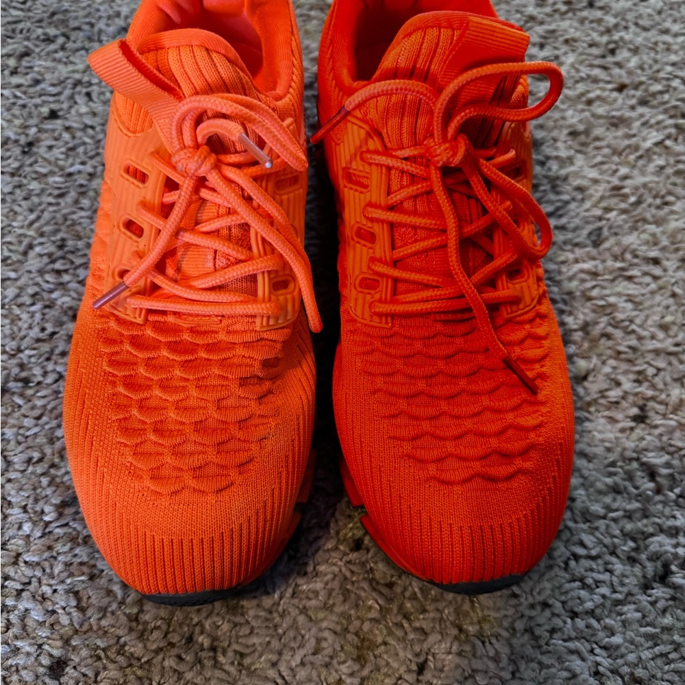 Women's Bright Orange Athletic Shoes